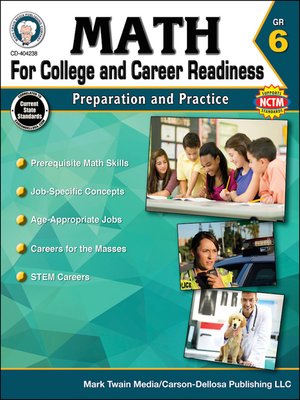 cover image of Math for College and Career Readiness, Grade 6